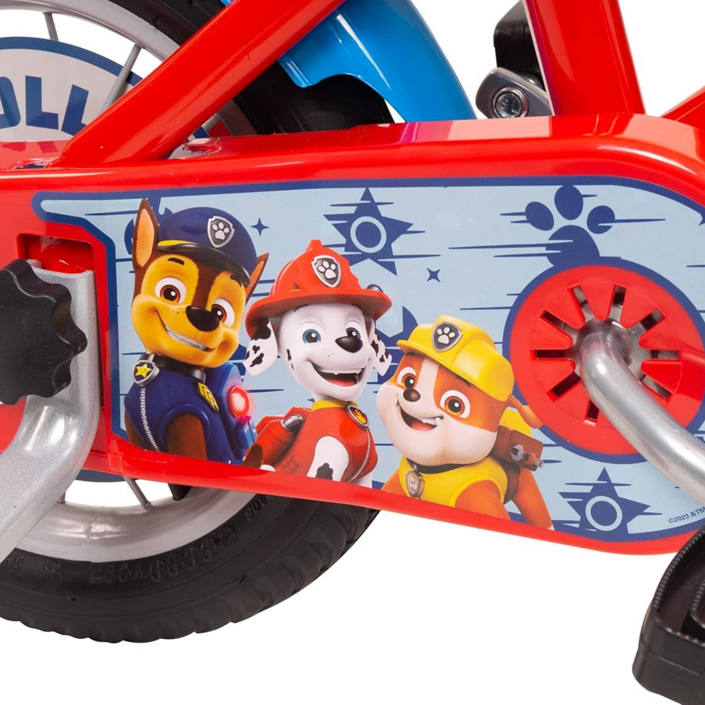 Toimsa Paw Patrol 12" Childrens Bicycle Red Fixed Rear Wheel
