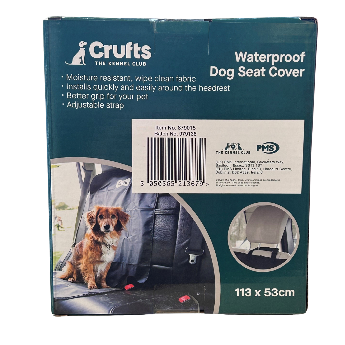 Crufts Waterproof Single Seat Cover