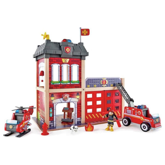 Hape Fire Station Wooden Playset