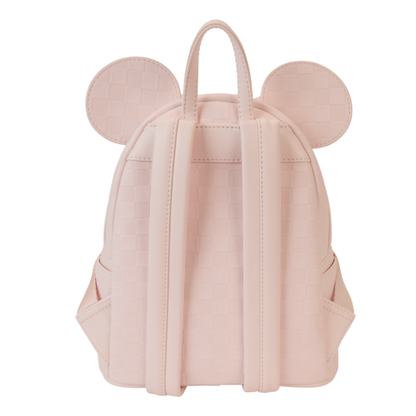 Loungefly - Disney Mickey Mouse Pink Chequer Ears Mini Backpack