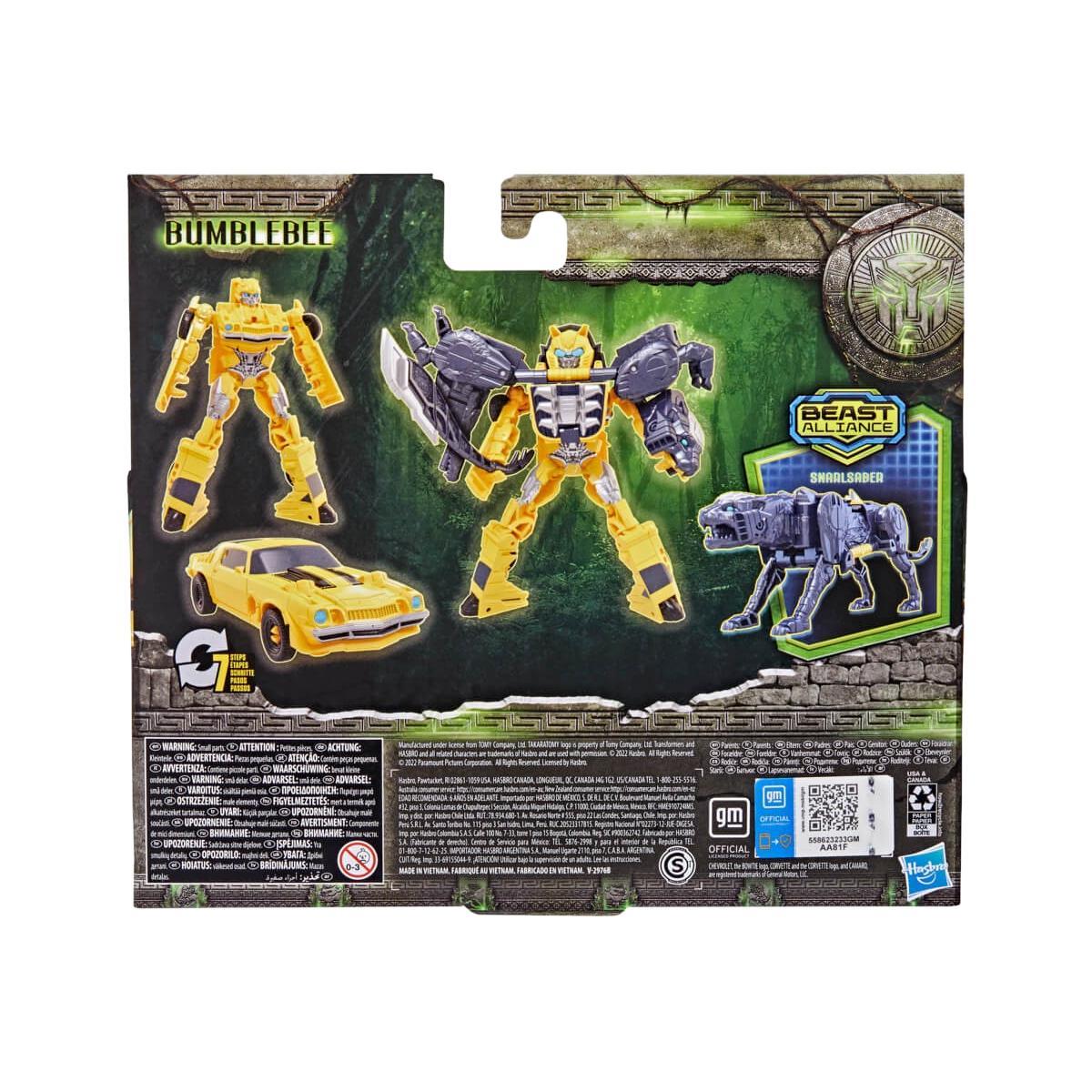 Transformers Rise of the Beasts Combiner 2-pack Bumblebee and Snarlsaber