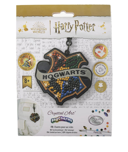 Harry Potter Hogwarts Badge Crystal Art Backpack Charm Kit