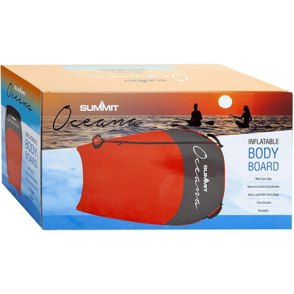 Summit Oceana Single Inflatable Bodyboard Red