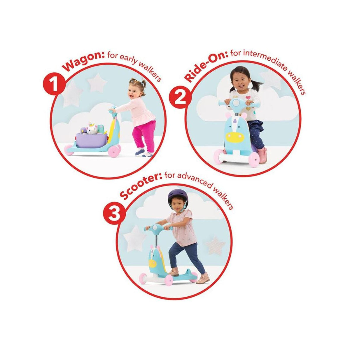 Skip Hop Zoo 3in1 Ride On Unicorn