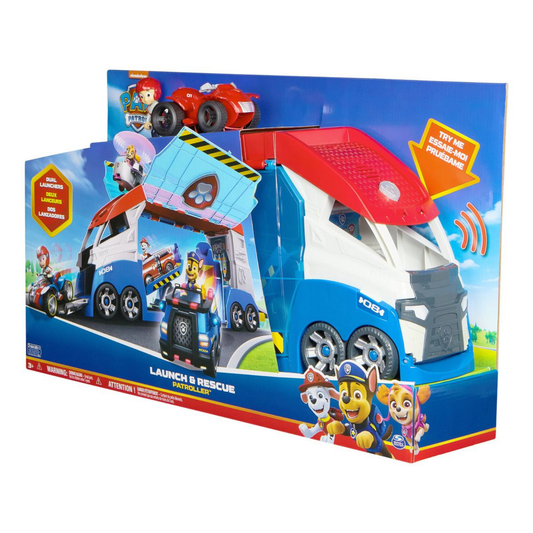 Paw Patrol, Transforming PAW Patroller with Vehicle Launchers, Lights & Sounds, Ryder Action Figure & ATV Toy Car, Kids’ Toys for Boys & Girls