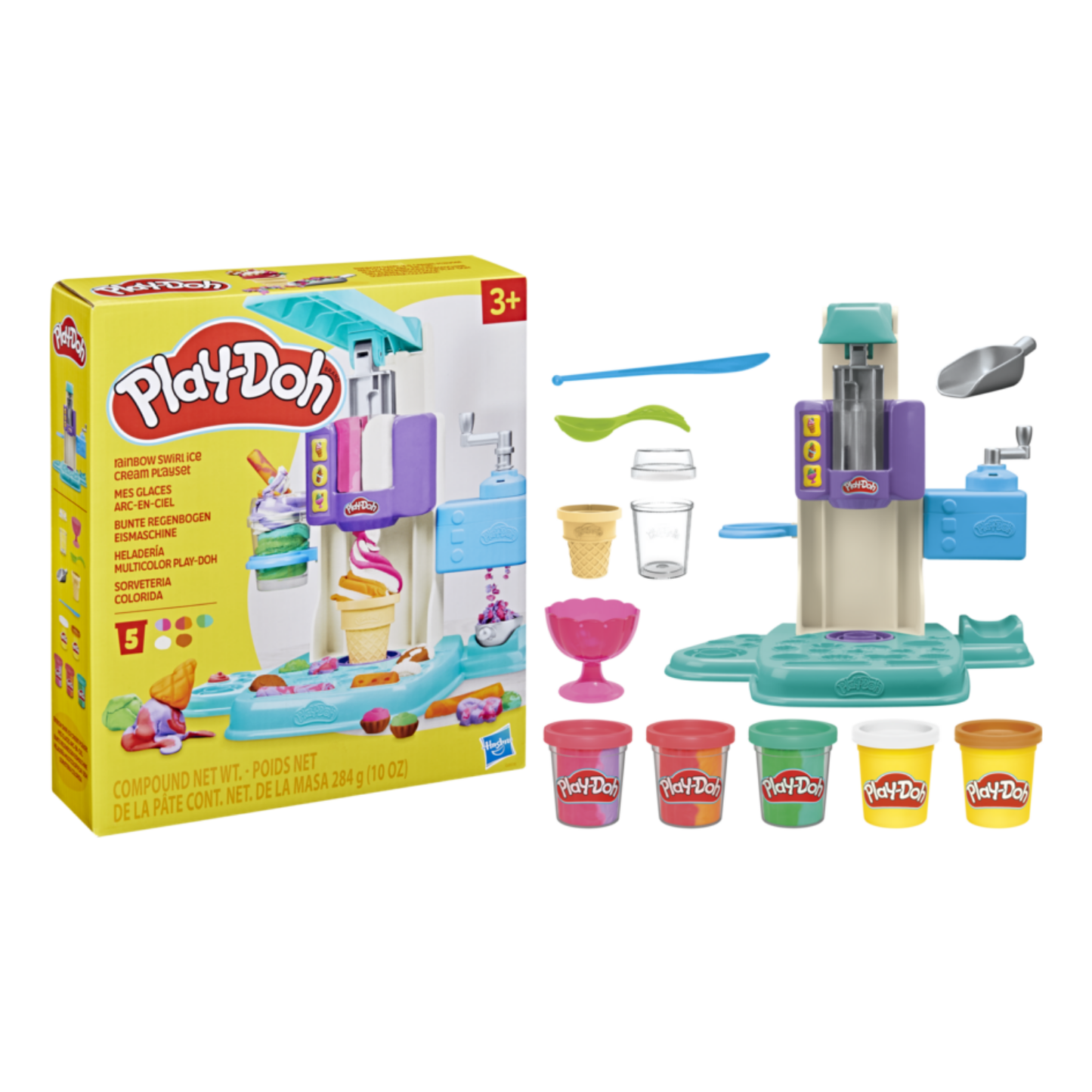Play-Doh Rainbow Swirl Ice Cream Playset