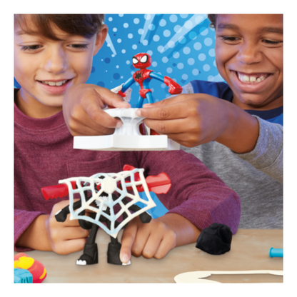 Play-Doh Spiderman Launch and Slice Battle