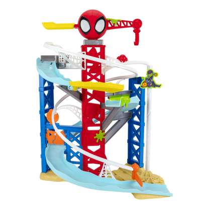 MARVEL Spidey and His Amazing Friends Construction Zone Chaos Track Set