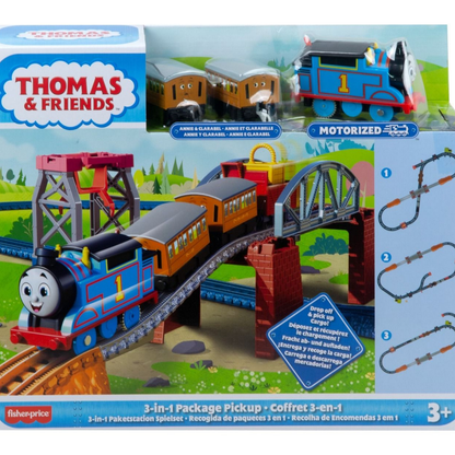 Fisher-Price Thomas & Friends 3-in-1 Package Pickup Train Set with motorized Thomas
