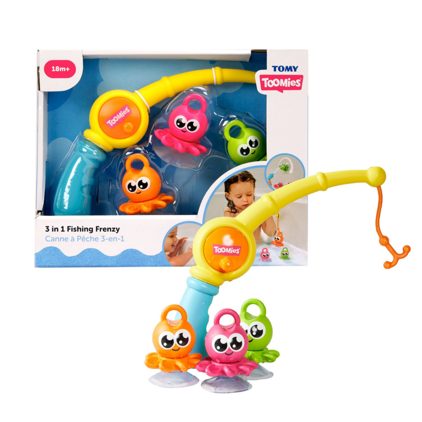 Tomy 3 In 1 Fishing Frenzy Bath Toy