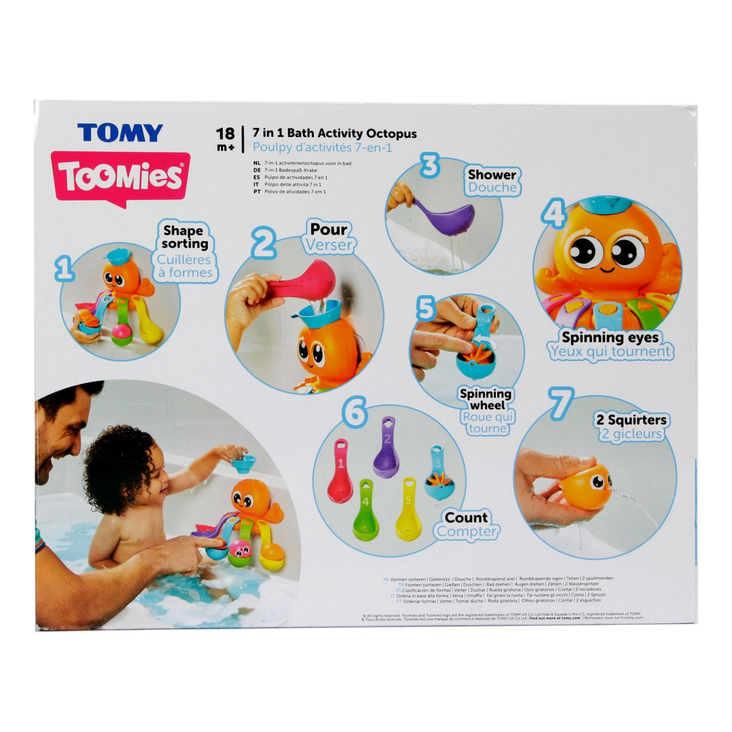 Tomy Toomies 7 In 1 Bath Octopus