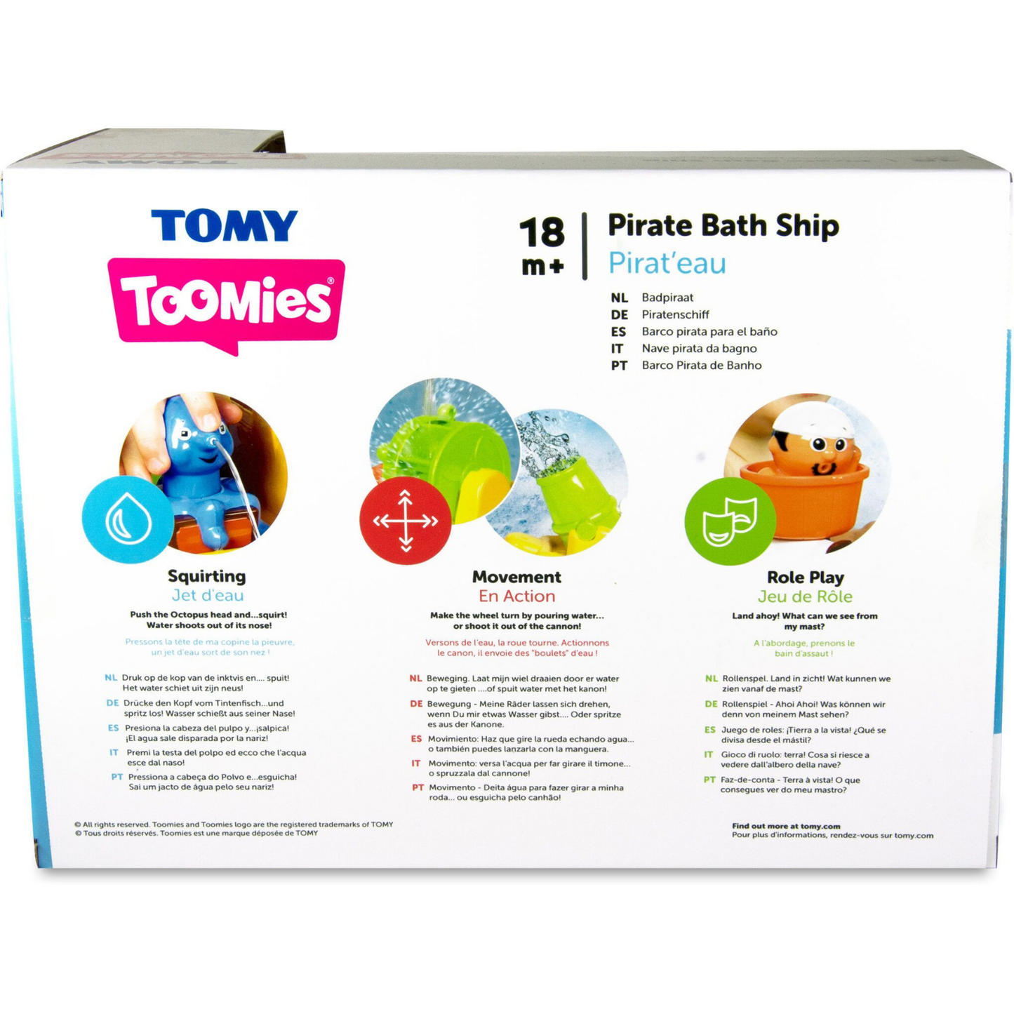 TOMY Toomies Pirate Ship Bath Toy