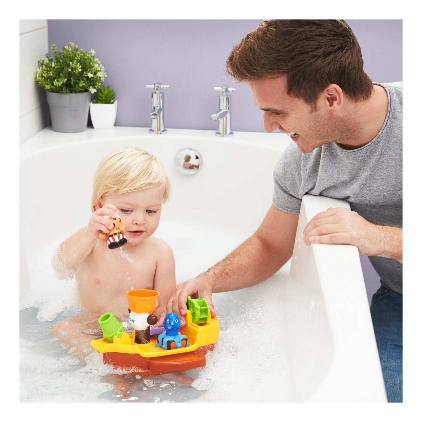 TOMY Toomies Pirate Ship Bath Toy