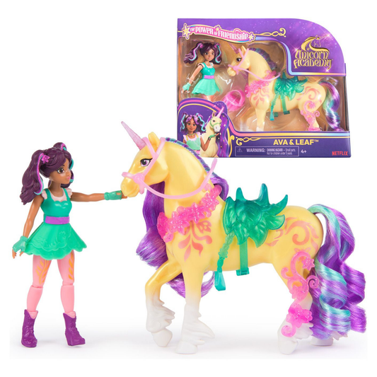 Unicorn Academy Small Doll Ava & Leaf