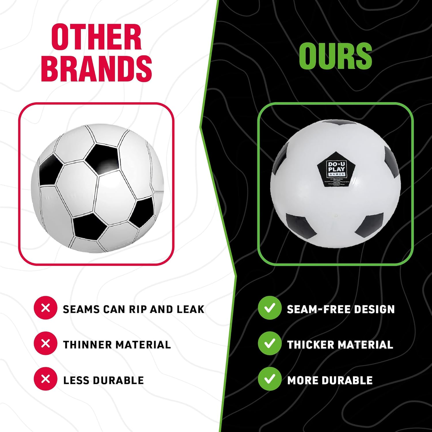 DO-U-PLAY Jumbo Football, 76cm, outdoor fun football training