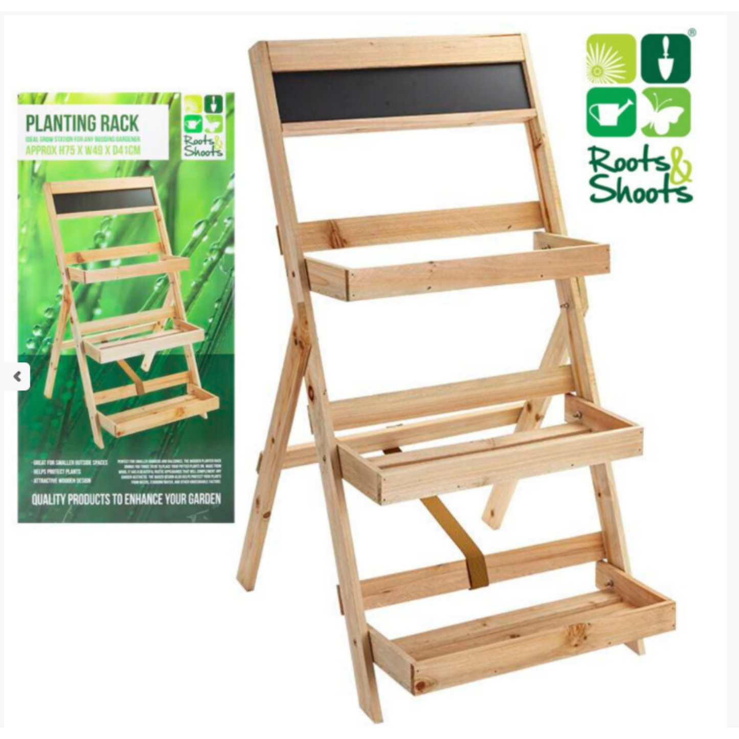 Heavy Duty Brown 3 Tier Garden Step Planter