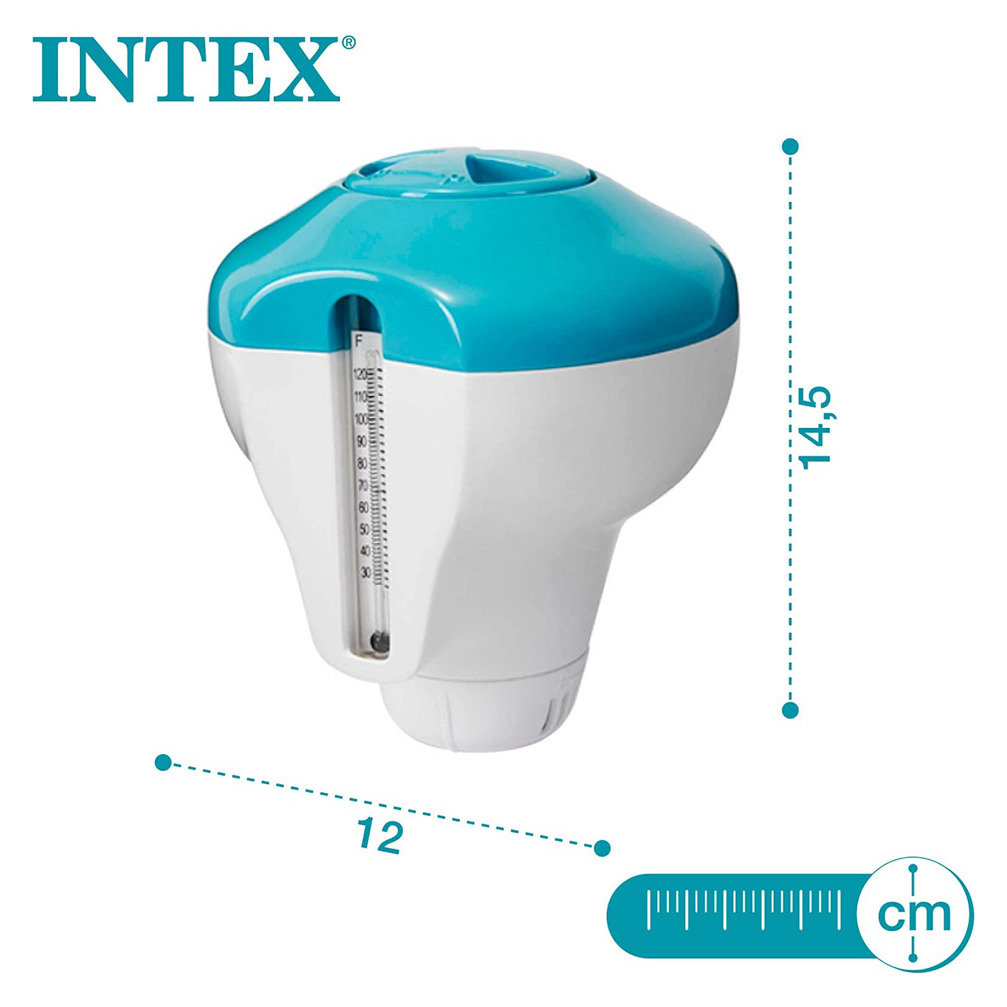 Intex 2-in-1 Floating Chlorine Dispenser with Thermometer