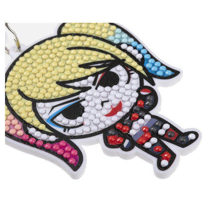 DC Harley Quinn Crystal Art Backpack Charm Kit