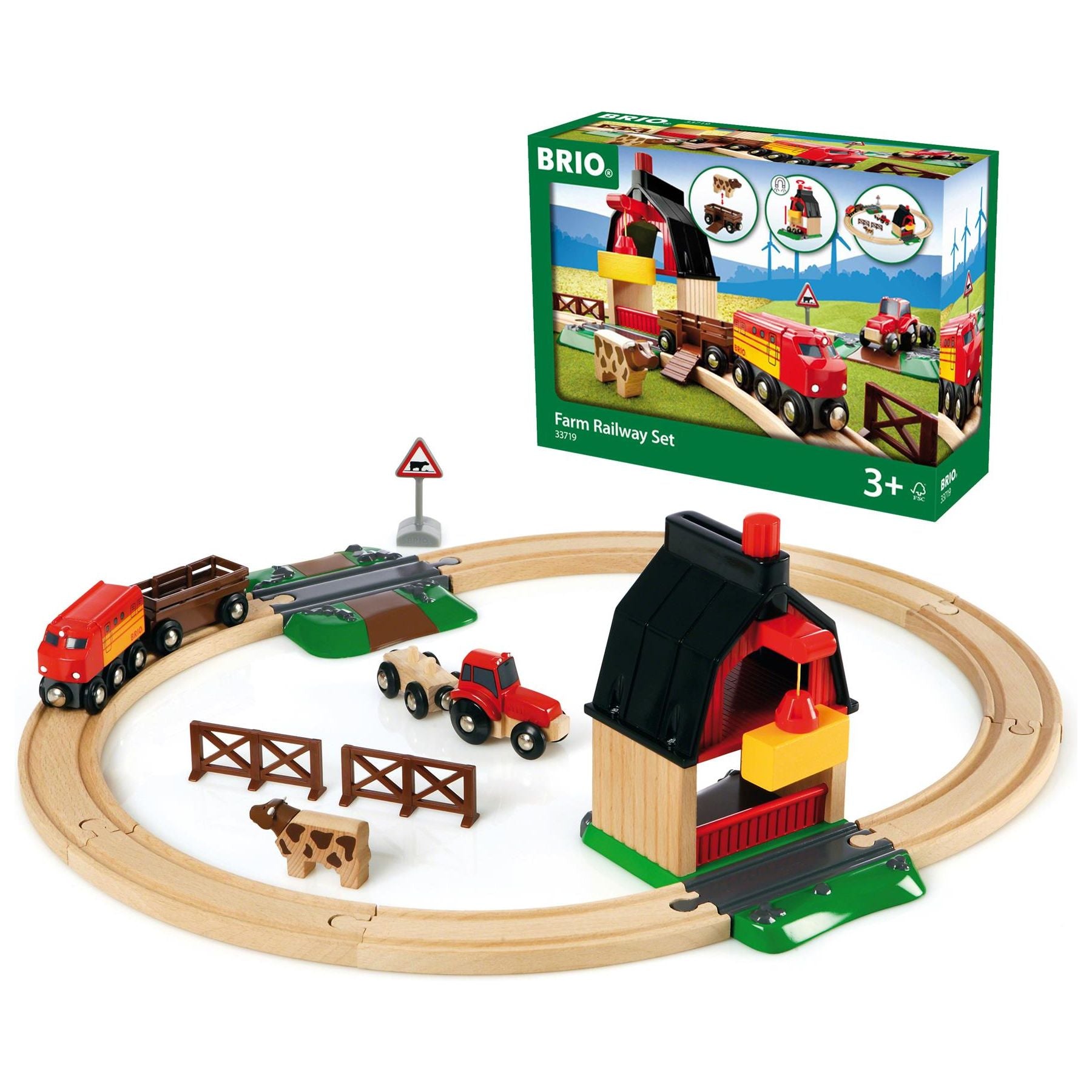 Brio Farm Railway Set