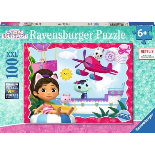 Ravensburger Gabbys Dollhouse Cat Adventures! - 100 Pieces Puzzle