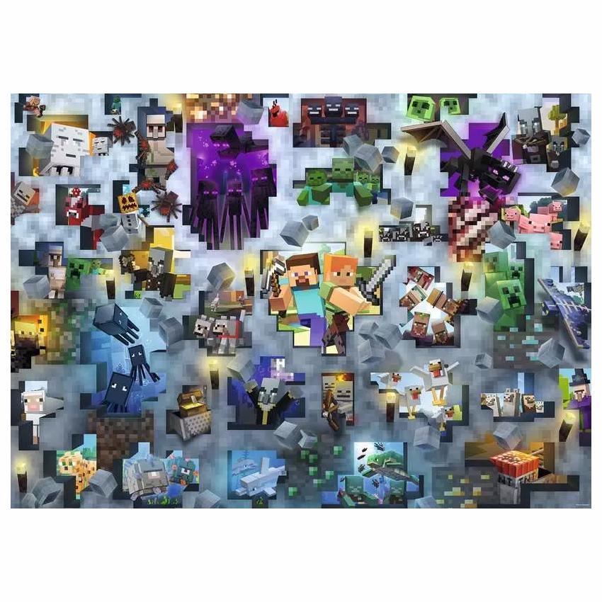 Challenge Minecraft Mobs Jigsaw Puzzle 1000pc