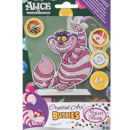 Disney Cheshire Cat Alice in Wonderland Crystal Art Buddies