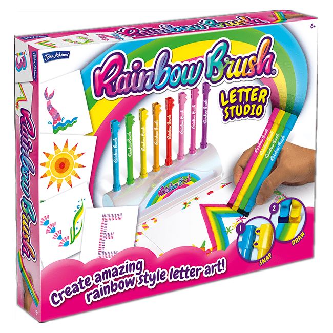 Rainbow Brush Letter Set