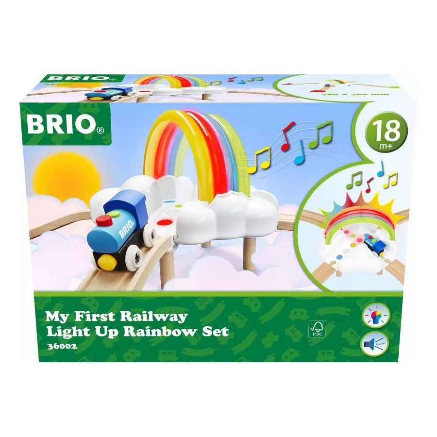 Brio My First Railway Light Up Rainbow Set