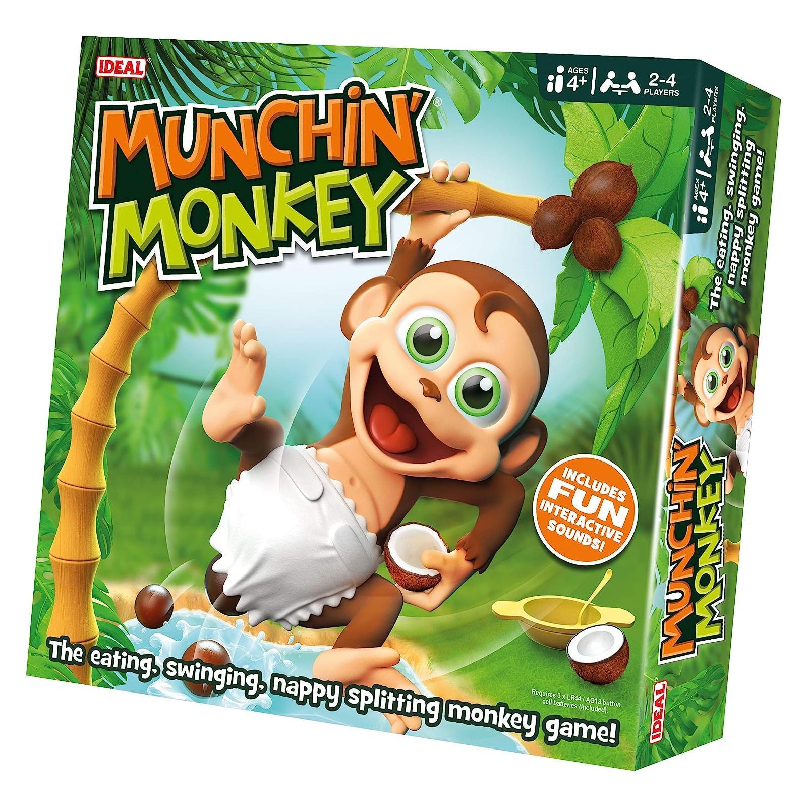 Charlie The Munchin Monkey Action Game Kids by Ideal