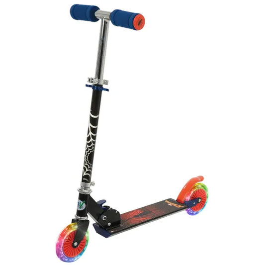 Spiderman Folding Inline Scooter w/ Light Up Wheels