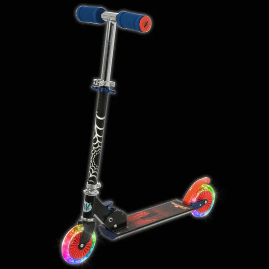 Spiderman Folding Inline Scooter w/ Light Up Wheels