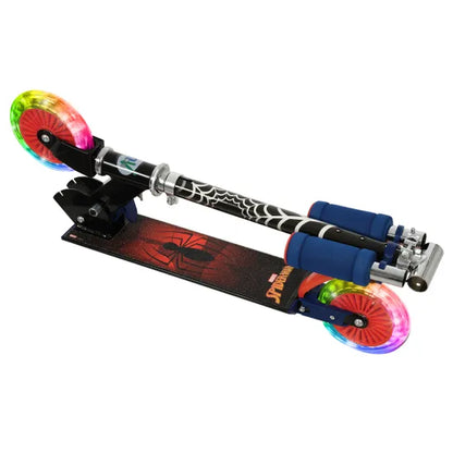 Spiderman Folding Inline Scooter w/ Light Up Wheels