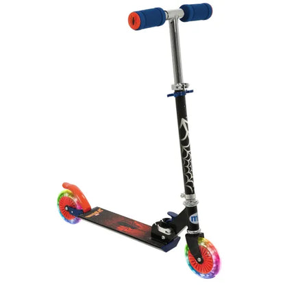 Spiderman Folding Inline Scooter w/ Light Up Wheels