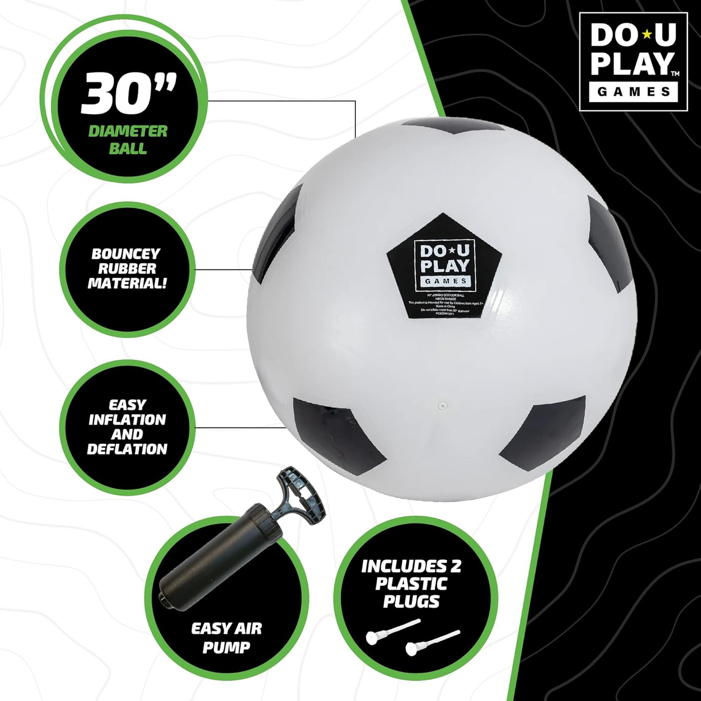 DO-U-PLAY Jumbo Football, 76cm, outdoor fun football training