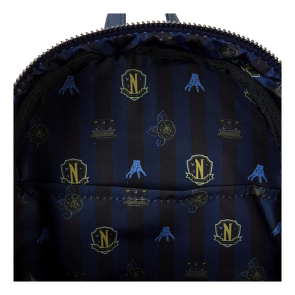 Loungefly - Wednesday Adams Nevermore Academy Mini Backpack - Glow in the Dark