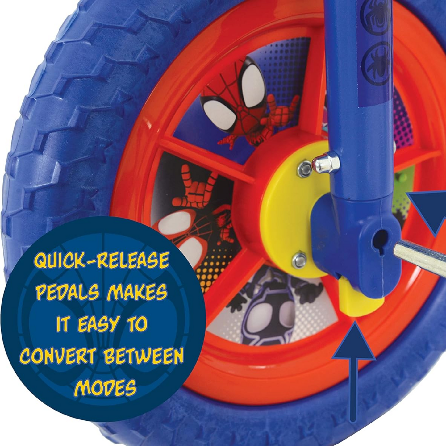 Marvel And His Amazing Friends Swtich It Multi Character 2in1 10" Training Bike Multi-coloured