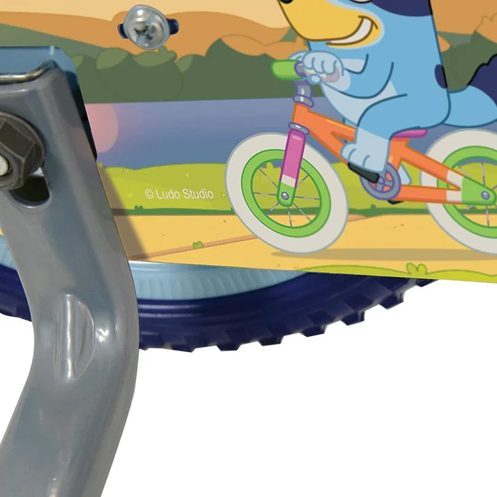 Bluey Kids Bike My First Bicycle 12" Wheel with Stabilisers Blue B GRADE