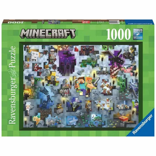 Challenge Minecraft Mobs Jigsaw Puzzle 1000pc