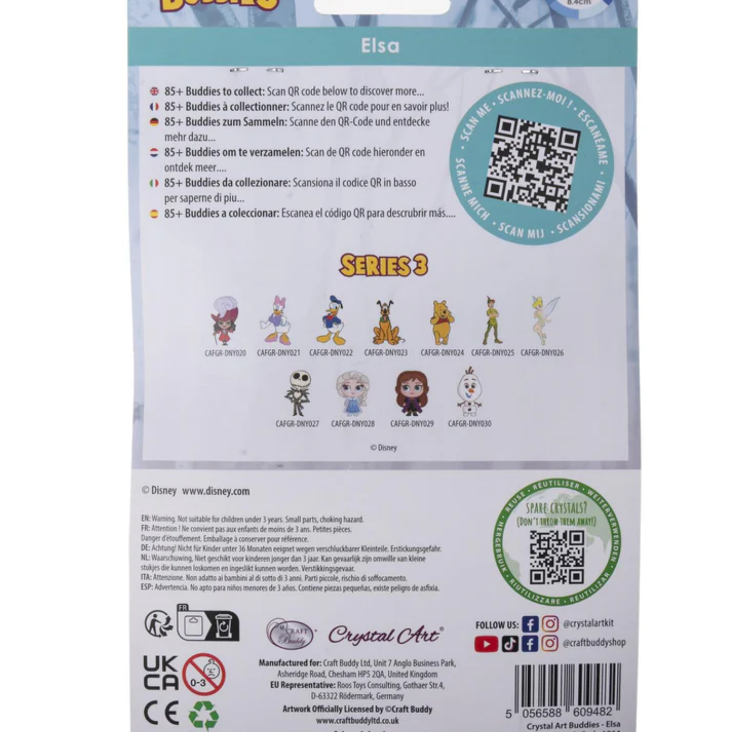 Disney Elsa Crystal Art Buddies