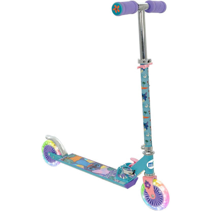 Disney Stitch Folding Inline Scooter with Light up Wheels B GRADE