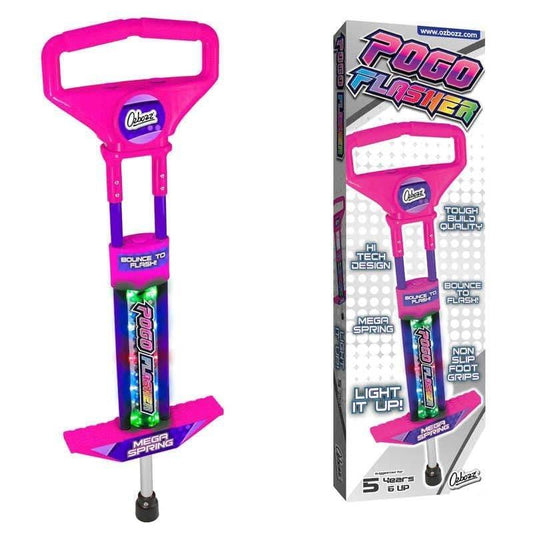 Ozbozz Kids Go Light Up Pink Pogo Stick