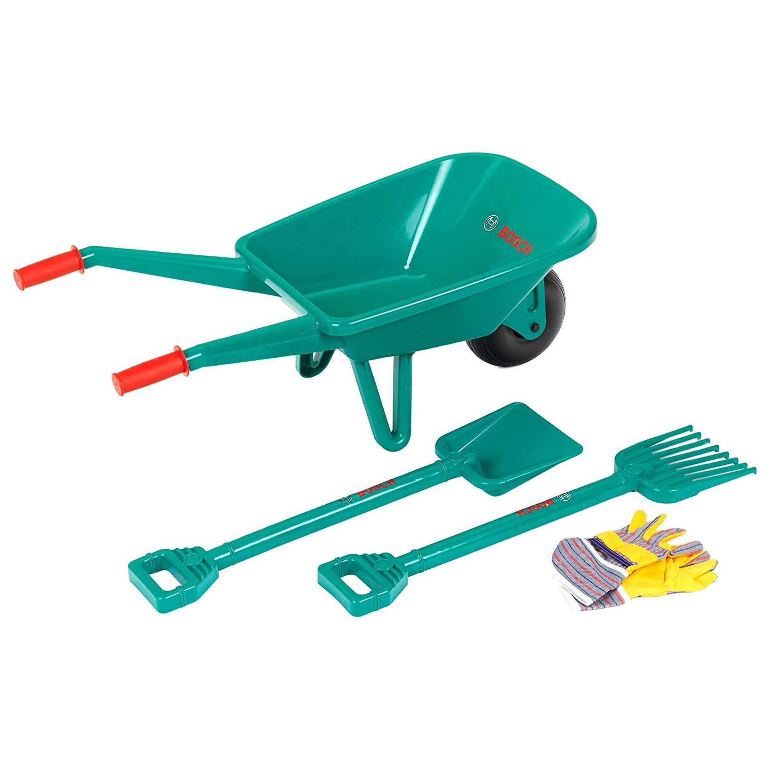 Childrens Bosch Gardener Set with Wheelbarrow 4pcs