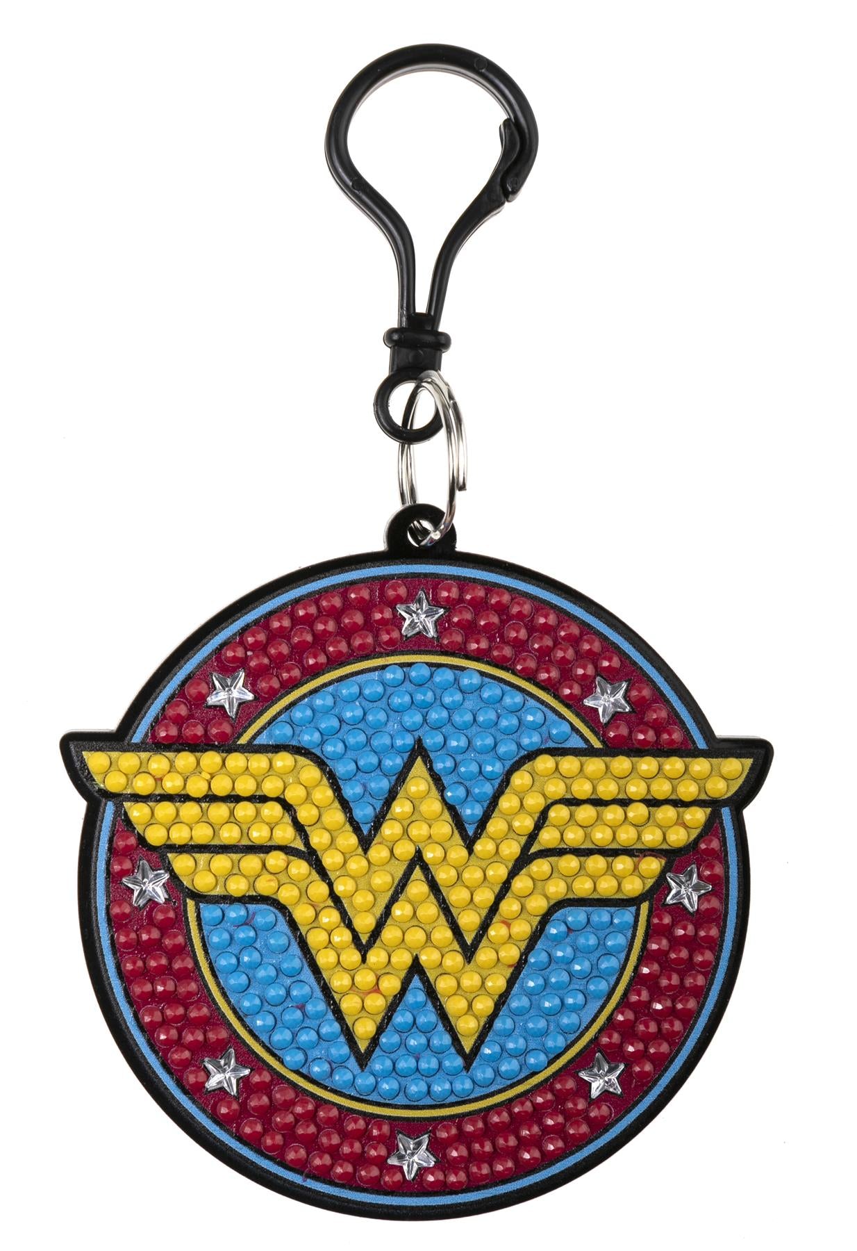 DC Wonder Woman Crystal Art Backpack Charm Kit