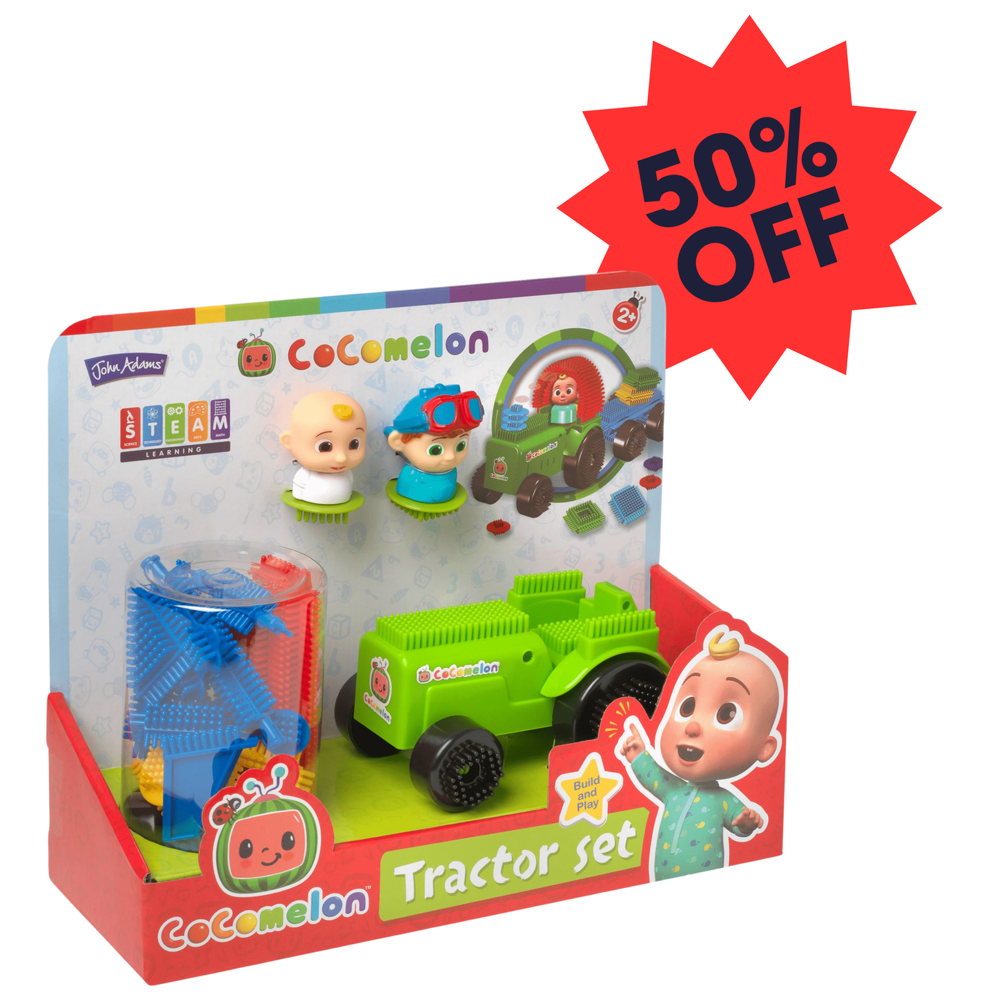 Cocomelon Fun Bricks Tractor
