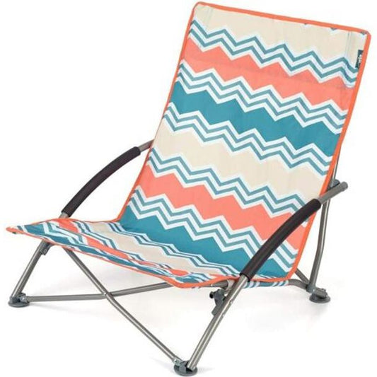 Yello Low Beach Chair Zigzag Pattern