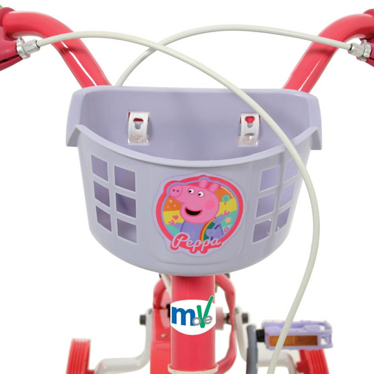 Peppa Pig 12 Inch Bike Toys Officially Licensed Kids Bike with Stabilisers