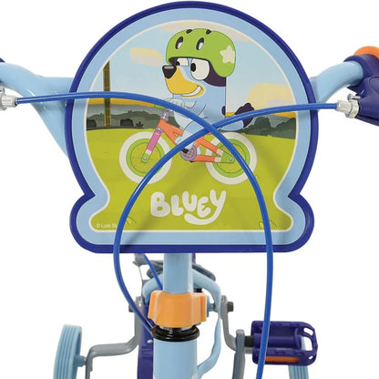 Bluey Kids Bike My First Bicycle 12" Wheel with Stabilisers Blue B GRADE