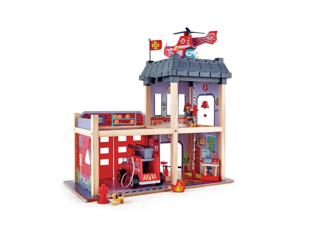 Hape Fire Station Wooden Playset