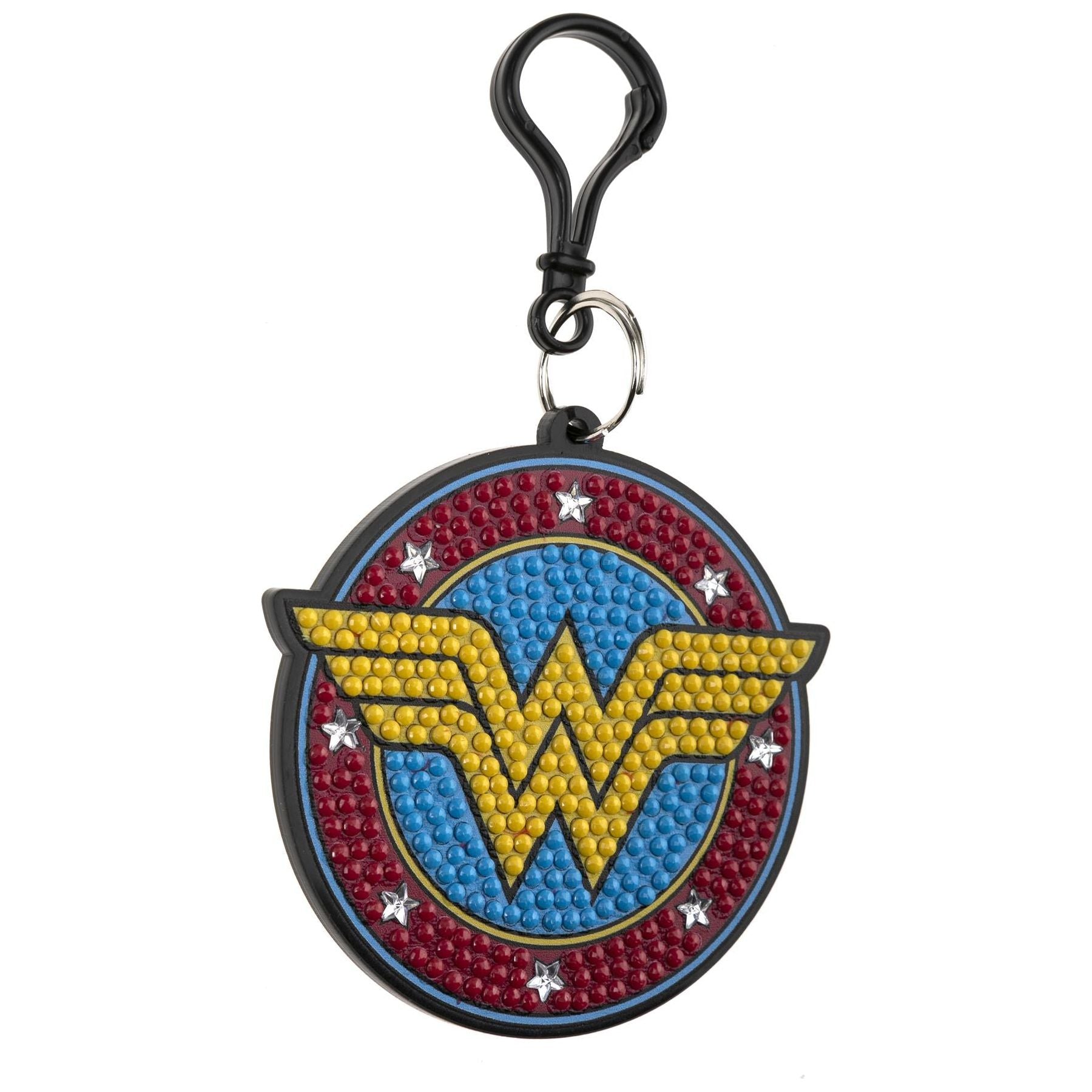 DC Wonder Woman Crystal Art Backpack Charm Kit