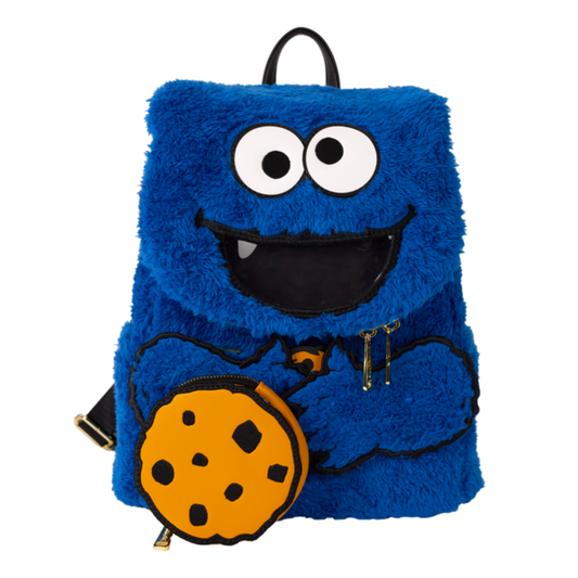 Loungefly - Cookie Monster Plush Mini Backpack - Sesame Street